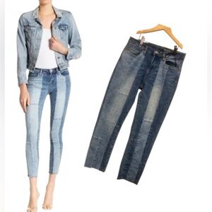 Blank NYC The READE Crop Patchwork  Jeans